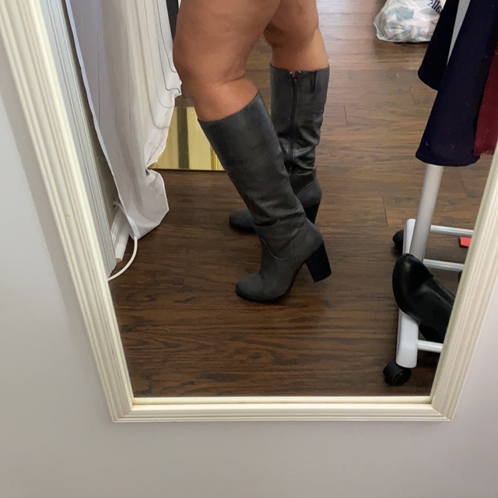 Rouge Grey Tall Boots - Picture 6 of 6